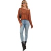 image:imageWIHOLL Lace Tops for Women Mesh Leopard Shirt Fashion Clothing Fall OutfitsBrown
