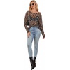 image:imageWIHOLL Lace Tops for Women Mesh Leopard Shirt Fashion Clothing Fall OutfitsLeopard