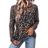 image:imageWIHOLL Lace Tops for Women Mesh Leopard Shirt Fashion Clothing Fall OutfitsLeopard