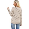 image:imageWIHOLL Lightweight Sweaters for Women Long Sleeve V Neck Knit Outfits with Decorative ButtonsPolka Dot