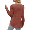 image:imageWIHOLL Long Sleeve Shirts for Women Buttons Cuff Tunic Tops Casual Fall Lightweight Sweaters Fashion 2025Acaramel