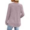 image:imageWIHOLL Long Sleeve Shirts for Women V Neck Lightweight Sweaters Casual Tunic Tops Outfits Fall Fashion Clothes 202610  Pink