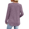 image:imageWIHOLL Long Sleeve Shirts for Women V Neck Lightweight Sweaters Casual Tunic Tops Outfits Fall Fashion Clothes 202611  Purple