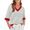image:imageWIHOLL Oversized 34 Length Sleeve Womens Sweaters Crochet Fall Outfits0white Black Red