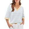 image:imageWIHOLL Oversized 34 Length Sleeve Womens Sweaters Crochet Fall Outfits0white Blue Beige