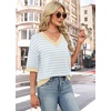 image:imageWIHOLL Oversized 34 Length Sleeve Womens Sweaters Crochet Fall Outfits0white Blue Beige