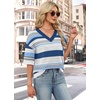 image:imageWIHOLL Oversized 34 Length Sleeve Womens Sweaters Crochet Fall Outfits1blue Striped