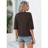 image:imageWIHOLL Oversized 34 Length Sleeve Womens Sweaters Crochet Fall OutfitsCoffee