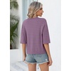 image:imageWIHOLL Oversized 34 Length Sleeve Womens Sweaters Crochet Fall OutfitsGrey Purple