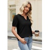 image:imageWIHOLL Short Sleeve Sweater Tops 2026 Spring Summer Trendy Knit Business Casual Essential V Neck Sweaters01  Black
