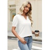 image:imageWIHOLL Short Sleeve Sweater Tops 2026 Spring Summer Trendy Knit Business Casual Essential V Neck Sweaters01  White