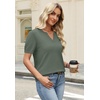 image:imageWIHOLL Short Sleeve Sweater Tops 2026 Spring Summer Trendy Knit Business Casual Essential V Neck Sweaters02  Green