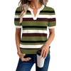 image:imageWIHOLL Short Sleeve Sweater Tops 2026 Spring Summer Trendy Knit Business Casual Essential V Neck Sweaters06  Stripes