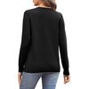 image:imageWIHOLL Sweaters for Women Long Sleeve Fits V Neck Knit 2026 Fall OutfitsBlack