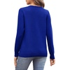 image:imageWIHOLL Sweaters for Women Long Sleeve Fits V Neck Knit 2026 Fall OutfitsBlue