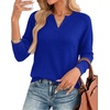 image:imageWIHOLL Sweaters for Women Long Sleeve Fits V Neck Knit 2026 Fall OutfitsBlue