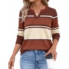 image:imageWIHOLL Sweaters for Women Long Sleeve Fits V Neck Knit 2026 Fall OutfitsBurnt Orange