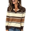 image:imageWIHOLL Sweaters for Women Long Sleeve Fits V Neck Knit 2026 Fall OutfitsChocolate Brown