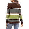 image:imageWIHOLL Sweaters for Women Long Sleeve Fits V Neck Knit 2026 Fall OutfitsColored Stripes 1