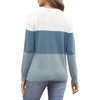 image:imageWIHOLL Sweaters for Women Long Sleeve Fits V Neck Knit 2026 Fall OutfitsDusty Blue
