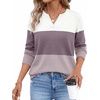 image:imageWIHOLL Sweaters for Women Long Sleeve Fits V Neck Knit 2026 Fall OutfitsDusty Purple