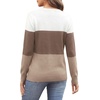 image:imageWIHOLL Sweaters for Women Long Sleeve Fits V Neck Knit 2026 Fall OutfitsMocha