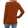 image:imageWIHOLL Sweaters for Women V Neck Casual Knit Long Sleeve Tops Lightweight Pullover Clothes Fall Fashion Outfits 2026Caramel