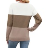 image:imageWIHOLL Sweaters for Women V Neck Casual Knit Long Sleeve Tops Lightweight Pullover Clothes Fall Fashion Outfits 2026White Brown Khaki
