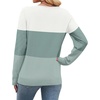 image:imageWIHOLL Sweaters for Women V Neck Casual Knit Long Sleeve Tops Lightweight Pullover Clothes Fall Fashion Outfits 2026White Green Mint