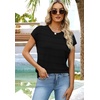 image:imageWIHOLL Womens Lightweight Sweater Spring Summer Fall Outfits Cap Sleeve Hollow Out Knit Fashion Clothing 20262black