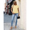 image:imageWIHOLL Womens Lightweight Sweater Spring Summer Fall Outfits Cap Sleeve Hollow Out Knit Fashion Clothing 20263yellow
