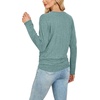 image:imageWIHOLL Womens Long Sleeve Shirts Ruched Hem Fall Tops Lightweight SweatersSage Green