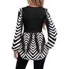 image:imageWIHOLL Womens Long Sleeve Tunic Tops Crew Neck Babydoll Peplum Blouses Fall Fashion 2026Black Striped 01