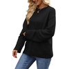 image:imageWIHOLL Womens Sweaters Crew Neck Fall Tops Trendy Long Sleeve Shirts Fashion Womens ClothingBlack