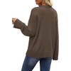 image:imageWIHOLL Womens Sweaters Crew Neck Fall Tops Trendy Long Sleeve Shirts Fashion Womens ClothingBrown