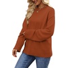 image:imageWIHOLL Womens Sweaters Crew Neck Fall Tops Trendy Long Sleeve Shirts Fashion Womens ClothingCaramel