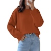 image:imageWIHOLL Womens Sweaters Crew Neck Fall Tops Trendy Long Sleeve Shirts Fashion Womens ClothingCaramel