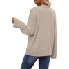 image:imageWIHOLL Womens Sweaters Crew Neck Fall Tops Trendy Long Sleeve Shirts Fashion Womens ClothingGrey Apricot