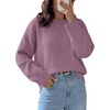 image:imageWIHOLL Womens Sweaters Crew Neck Fall Tops Trendy Long Sleeve Shirts Fashion Womens ClothingPurple