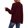image:imageWIHOLL Womens Sweaters Crew Neck Fall Tops Trendy Long Sleeve Shirts Fashion Womens ClothingWine Red