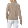 image:imageWIHOLL Womens Sweaters Mock Neck Long Sleeve Tops Fall Outfits Fashion 2026Apricot