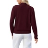 image:imageWIHOLL Womens Sweaters Mock Neck Long Sleeve Tops Fall Outfits Fashion 2026Burgundy