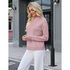 image:imageWIHOLL Womens Sweaters Mock Neck Long Sleeve Tops Fall Outfits Fashion 2026Dusty Pink