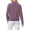 image:imageWIHOLL Womens Sweaters Mock Neck Long Sleeve Tops Fall Outfits Fashion 2026Dusty Purple