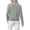 image:imageWIHOLL Womens Sweaters Mock Neck Long Sleeve Tops Fall Outfits Fashion 2026Grey
