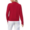 image:imageWIHOLL Womens Sweaters Mock Neck Long Sleeve Tops Fall Outfits Fashion 2026Red