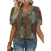 image:imageWIHOLL Womens Tops Boho Summer Outfits 2026 Short Sleeve Shirts with Bottons Beach Vacation Clothes Casual S3XL08vintage Boho