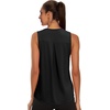 image:imageWIHOLL Workout Tops for Women Summer Athletic Tank Tops Sleeveless Shirts Beach Lightweight Gym ClothesBlack