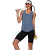 image:imageWIHOLL Workout Tops for Women Summer Athletic Tank Tops Sleeveless Shirts Beach Lightweight Gym ClothesBlue