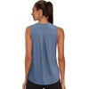 image:imageWIHOLL Workout Tops for Women Summer Athletic Tank Tops Sleeveless Shirts Beach Lightweight Gym ClothesBlue